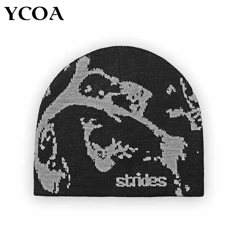 Tech Wear Accessories - Gorro masculino strides splatter gorro coreano