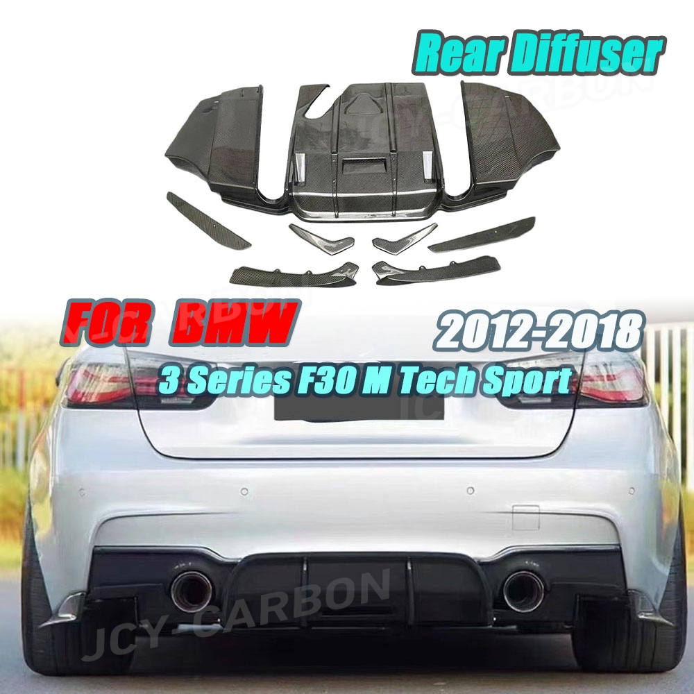 M Tech Auto Accessories - Difusor Traseiro em Fibra de Carbono