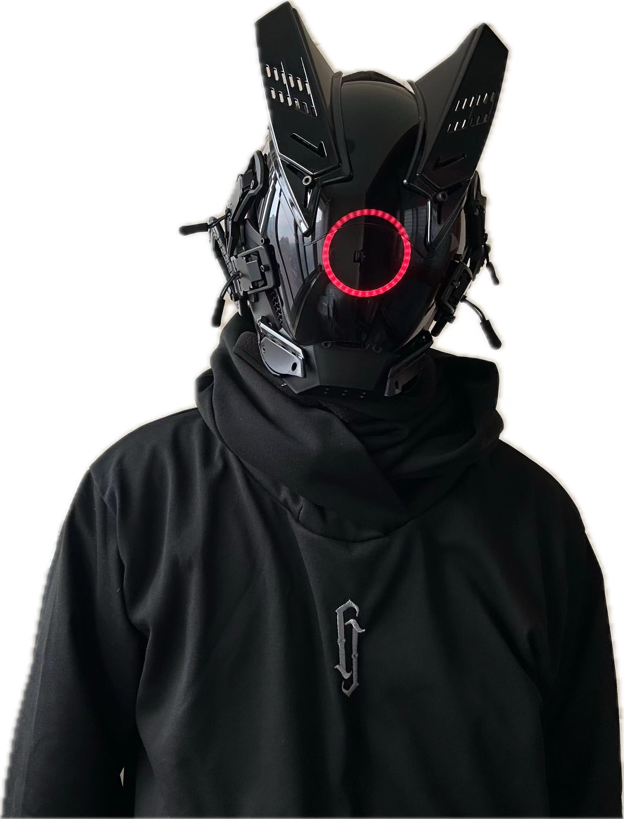 Tech Wear Accessories - Máscara LED Cyberpunk para Cosplay, Máscara