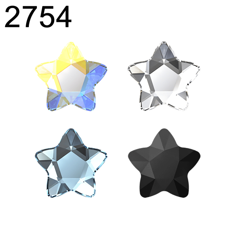 Nail Tech Accessories - Genuíno 2754 estrela flor plana volta