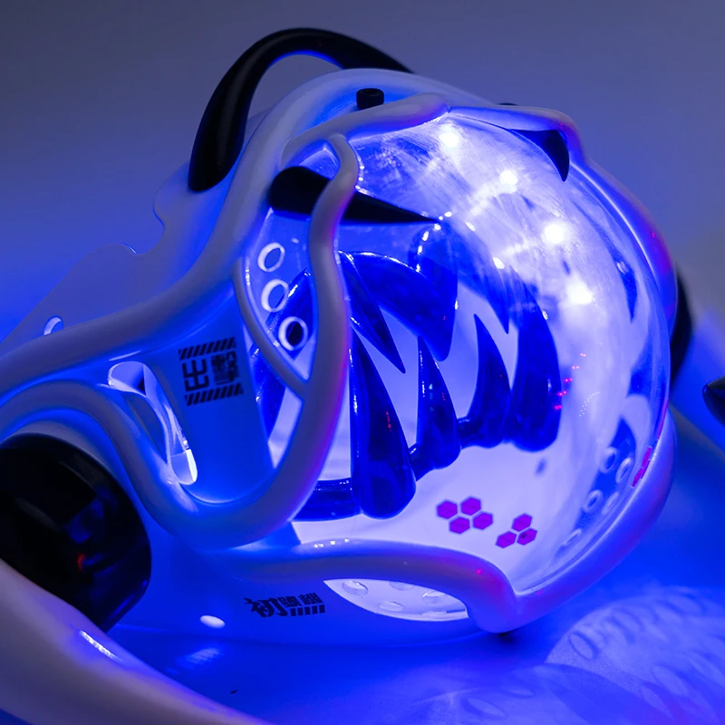 Máscara LED Mech estilo Cyberp - Tech Wear Accessories avaliação e preço