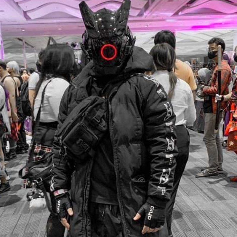 Máscara LED Cyberpunk para Cos - Tech Wear Accessories avaliação e preço