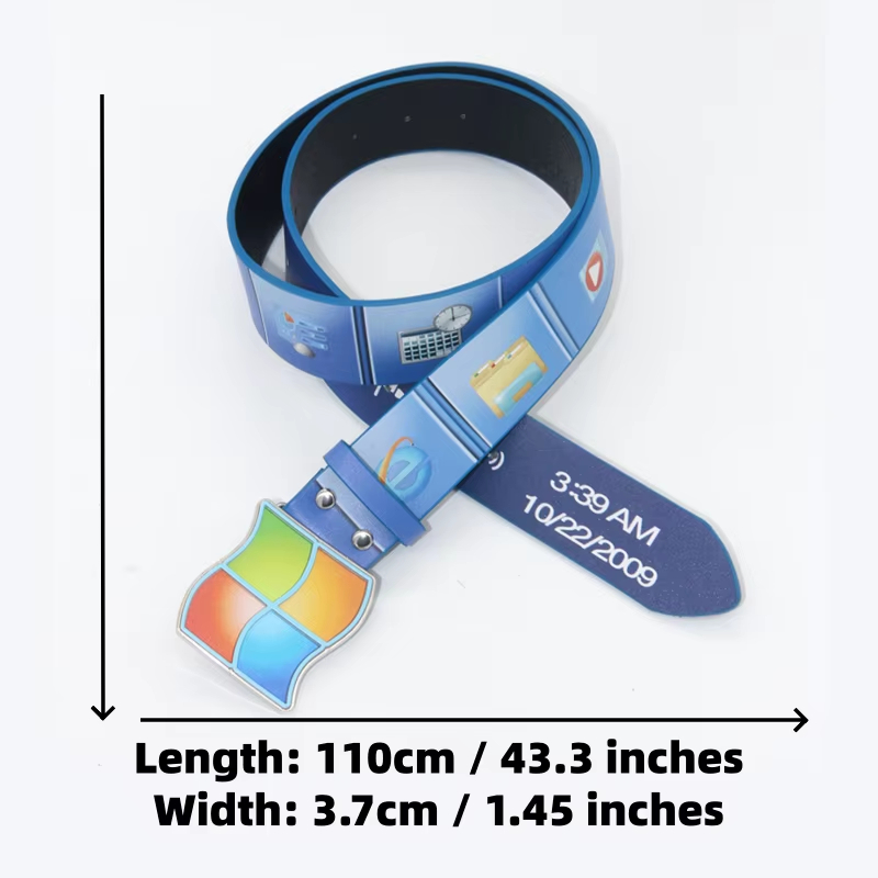 Cinto Retrô com Fivela Estampa - Tech Wear Accessories avaliação e preço